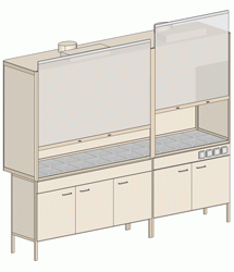 Лабораторный шкаф ШВ-104Н